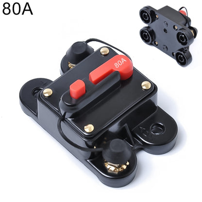 80A DC 12-24V Car Audio Stereo Circuit Breaker Automatic Reset Fuse Holder - Fuse by buy2fix | Online Shopping UK | buy2fix