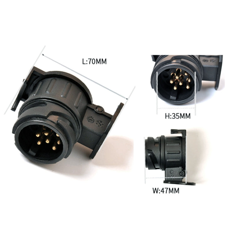 12V 13Pin to 7Pin Car Plug Socket Wiring Connector Adapter Car Plug Socket for Trailer / Truck / Bus, European Car - Terminal connectors by buy2fix | Online Shopping UK | buy2fix