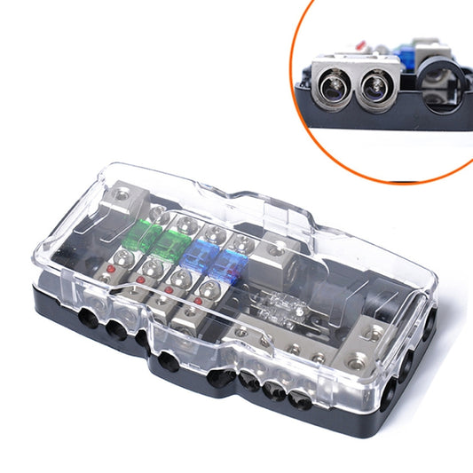 Car Audio Stereo Distribution Block Ground Mini ANL Fuse Block 4 Way Fuse Block 30A 60A 80Amp with LED - Fuse by buy2fix | Online Shopping UK | buy2fix