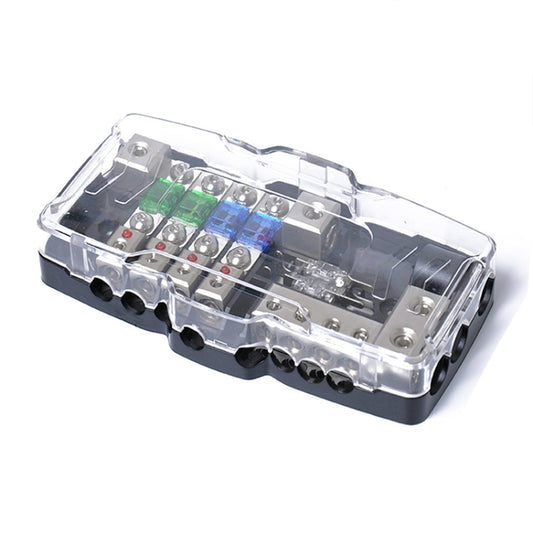 Car Audio Stereo Distribution Block Ground Mini ANL Fuse Block 4 Way Fuse Block 30A 60A 80Amp with LED - Fuse by buy2fix | Online Shopping UK | buy2fix