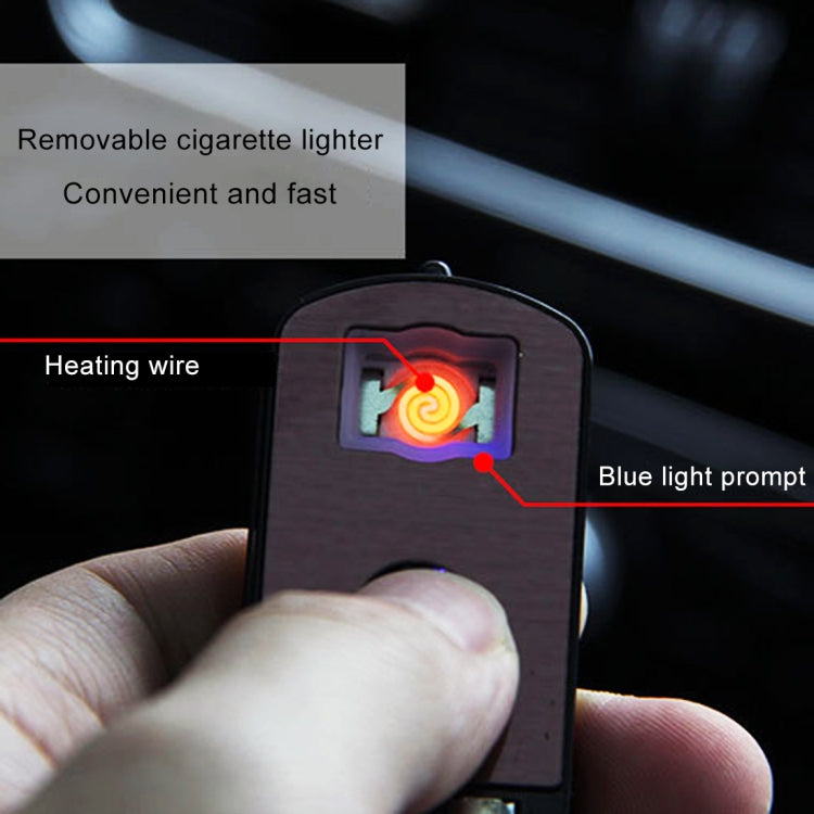 2 in 1 Universal Car Detachable Electronic Cigarette Lighter + Trash Rubbish Bin Ashtray(Gold) by buy2fix