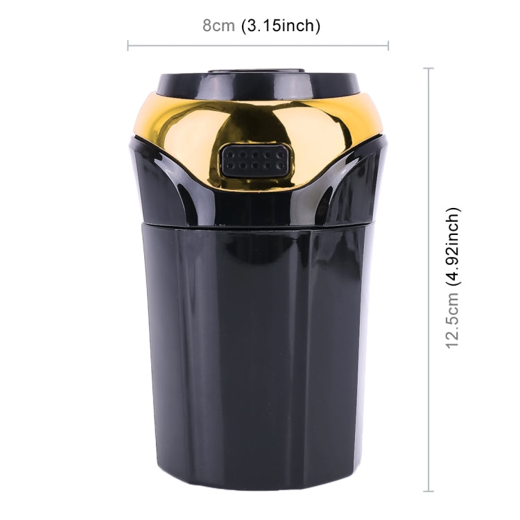 2 in 1 Universal Car Detachable Electronic Cigarette Lighter + Trash Rubbish Bin Ashtray(Gold) by buy2fix