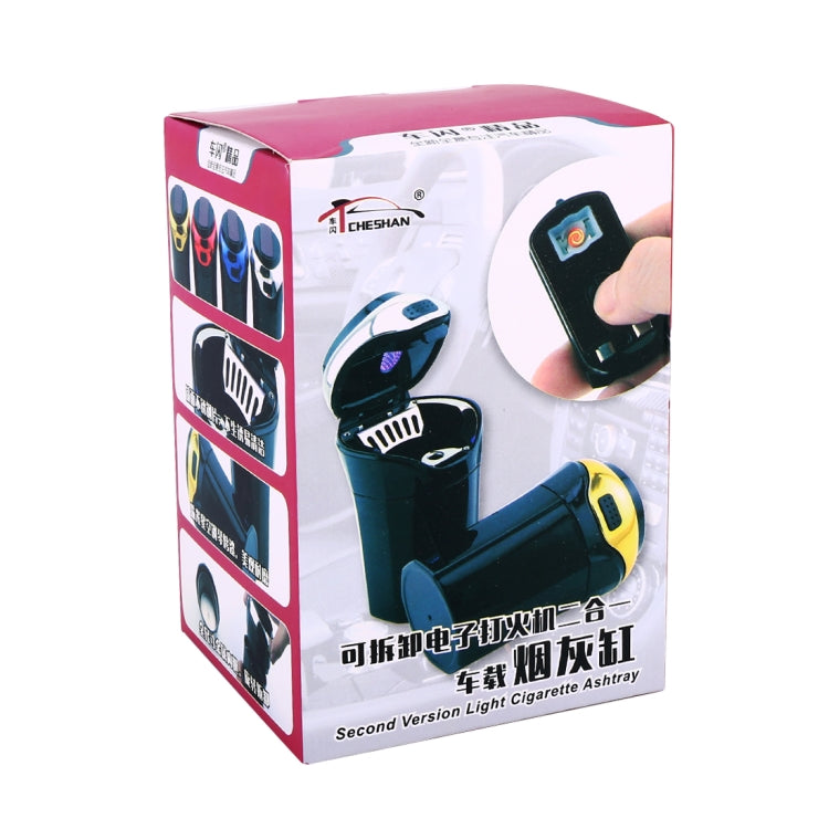 2 in 1 Universal Car Detachable Electronic Cigarette Lighter + Trash Rubbish Bin Ashtray(Blue) by buy2fix