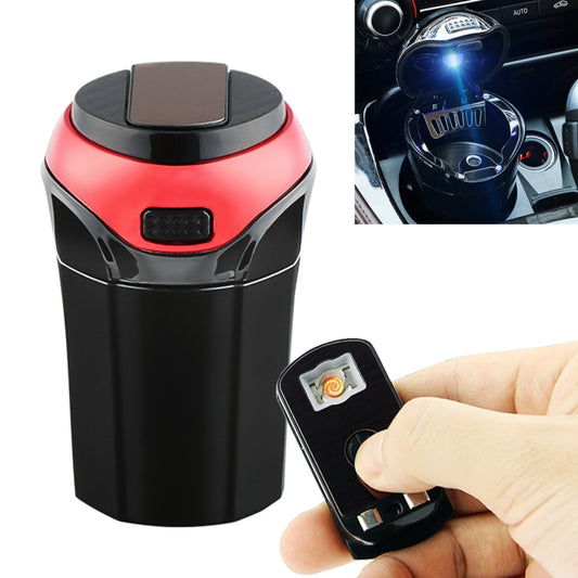 2 in 1 Universal Car Detachable Electronic Cigarette Lighter + Trash Rubbish Bin Ashtray(Red) by buy2fix
