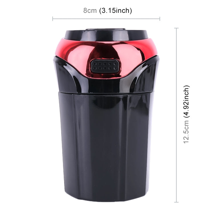 2 in 1 Universal Car Detachable Electronic Cigarette Lighter + Trash Rubbish Bin Ashtray(Red) by buy2fix
