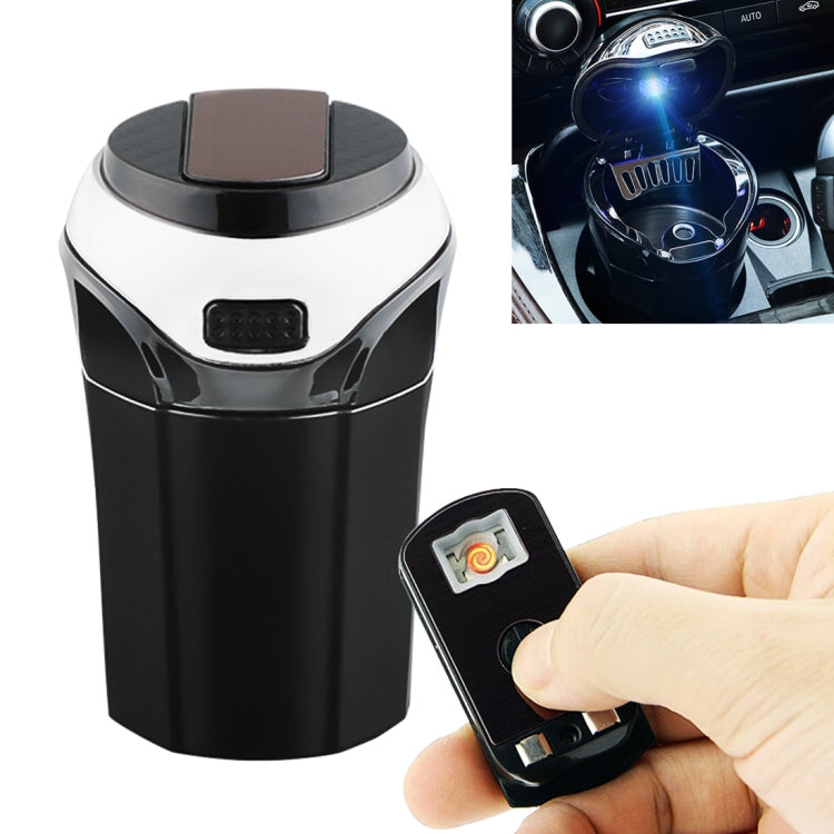 2 in 1 Universal Car Detachable Electronic Cigarette Lighter + Trash Rubbish Bin Ashtray(Silver) by buy2fix