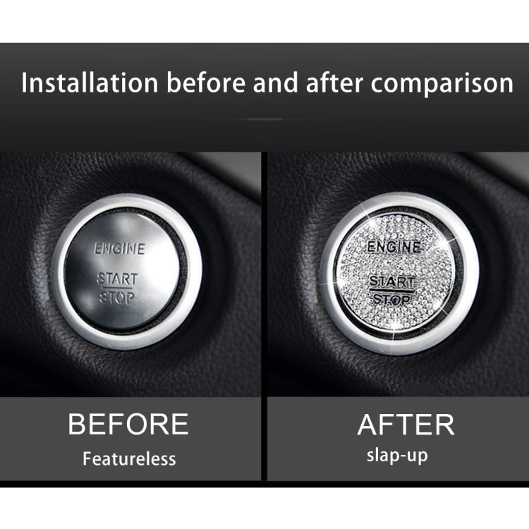 Car Engine Start Key Push Button Cover Trim Sticker Decoration for Mercedes-Benz by buy2fix