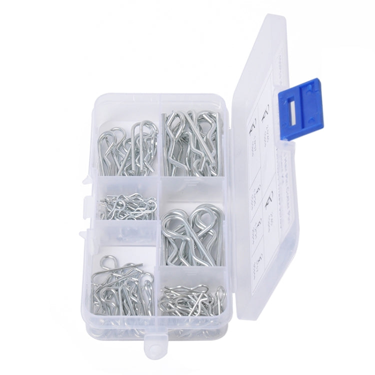 100 PCS Heavy Duty Zinc Plated Cotter R Tractor Clip Pin for Car / Boat / Garages - Booster Cable & Clip by buy2fix | Online Shopping UK | buy2fix