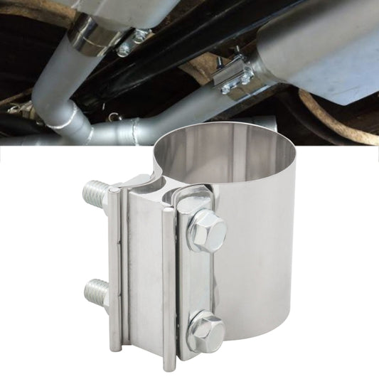 4 inch Car Turbo Exhaust Downpipe Stainless Steel Lap Joint Band Clamp - Booster Cable & Clip by buy2fix | Online Shopping UK | buy2fix