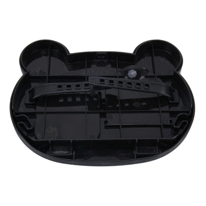 Cartoon Style Foldable Back Car Seat Drink Holder Back Seat Food Tray Storage Organizer Table(Black) by buy2fix