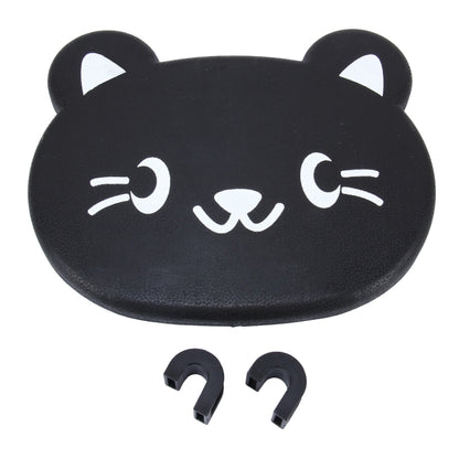 Cartoon Style Foldable Back Car Seat Drink Holder Back Seat Food Tray Storage Organizer Table(Black) by buy2fix