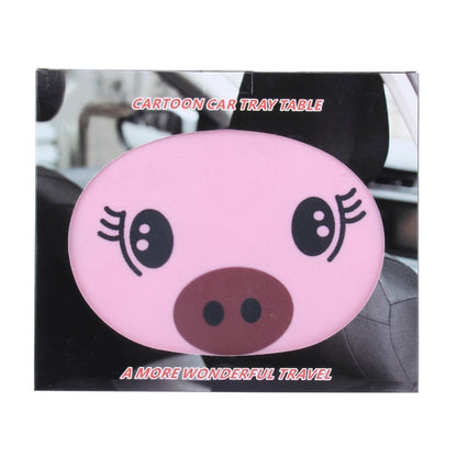 Cartoon Style Foldable Back Car Seat Drink Holder Back Seat Food Tray Storage Organizer Table(Pink) by buy2fix