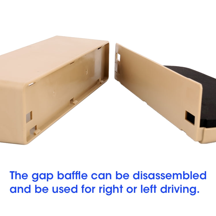 Universal Car Multi-functional Console Side Pocket Seat Gap Side Storage Box(Beige) by buy2fix