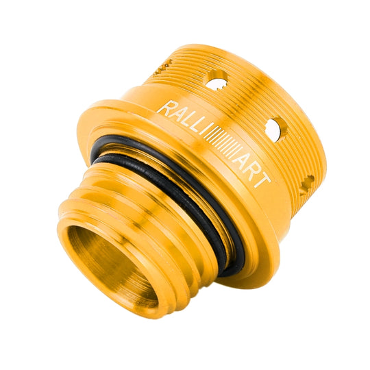 Auto modifizierte Edelstahl-Öldeckel-Motortankabdeckung für Mitsubishi, Größe: 5,0 x 4,6 cm (Gold)
