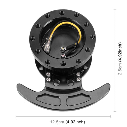 Car Tilt Racing Steering Wheel Quick Release Hub Kit Adapter Body Removable Snap Off Boss Kit(Black) by buy2fix