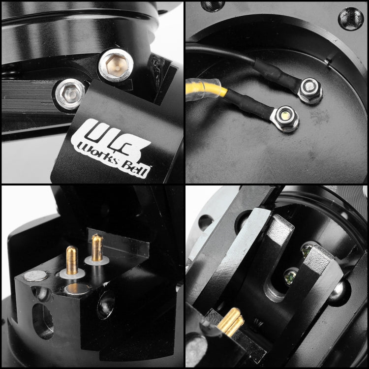 Car Tilt Racing Steering Wheel Quick Release Hub Kit Adapter Body Removable Snap Off Boss Kit(Black) by buy2fix