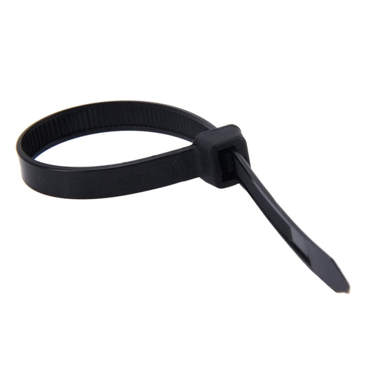 100pcs /Pack 8mm*200mm Nylon Cable Ties(Black) - Booster Cable & Clip by buy2fix | Online Shopping UK | buy2fix