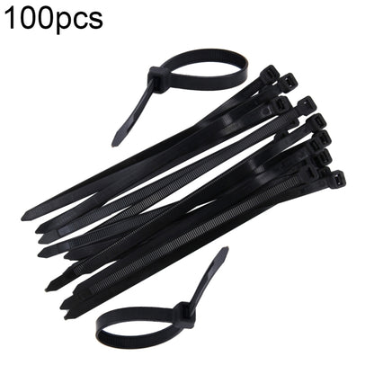 100pcs /Pack 8mm*200mm Nylon Cable Ties(Black) - Booster Cable & Clip by buy2fix | Online Shopping UK | buy2fix