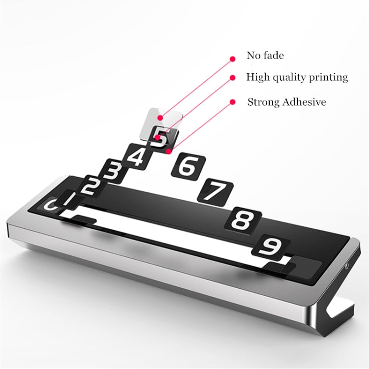 Creative Temporary Parking Card Car Sticker (Grey) by buy2fix