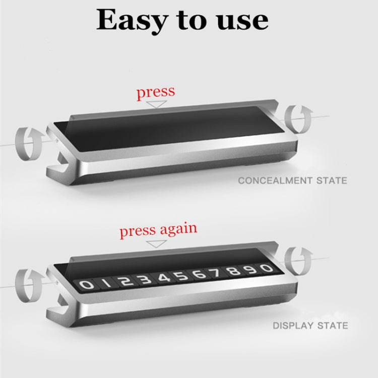 Creative Temporary Parking Card Car Sticker (Grey) by buy2fix