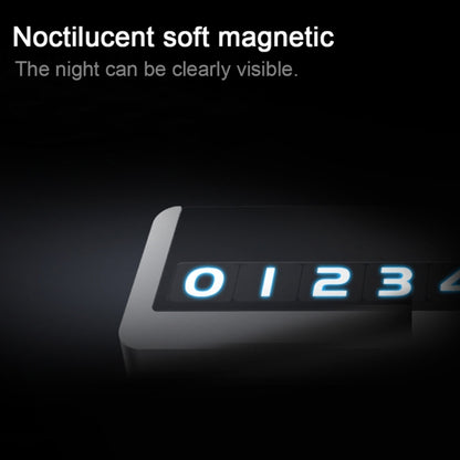 Creative Temporary Parking Card Car Sticker (Silver) by buy2fix