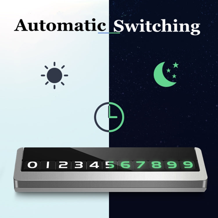 Creative Temporary Parking Card Car Sticker (Silver) by buy2fix