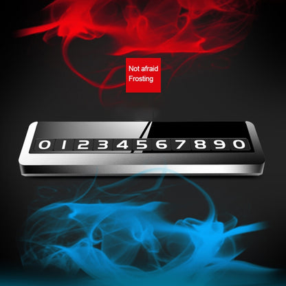 Creative Temporary Parking Card Car Sticker (Silver) by buy2fix