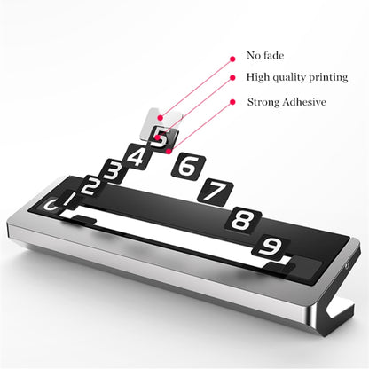 Creative Temporary Parking Card Car Sticker (Silver) by buy2fix