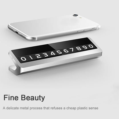 Creative Temporary Parking Card Car Sticker (Silver) by buy2fix