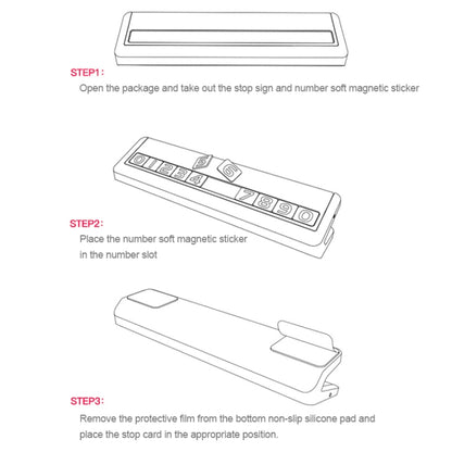 Creative Temporary Parking Card Car Sticker (Silver) by buy2fix
