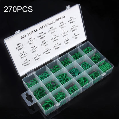 270 PCS Car Auto Vehicle 18 Sizes Assortment Kit Air Conditioning HNBR Seal O-Ring Set - Engine Fittings by buy2fix | Online Shopping UK | buy2fix
