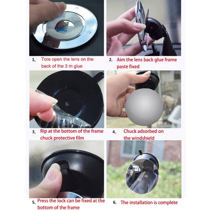 Car Auto 360 Degree Adjustable Baby View Mirror Rear Baby Safety Convex Mirror, Diameter: 75mm(Black) by buy2fix