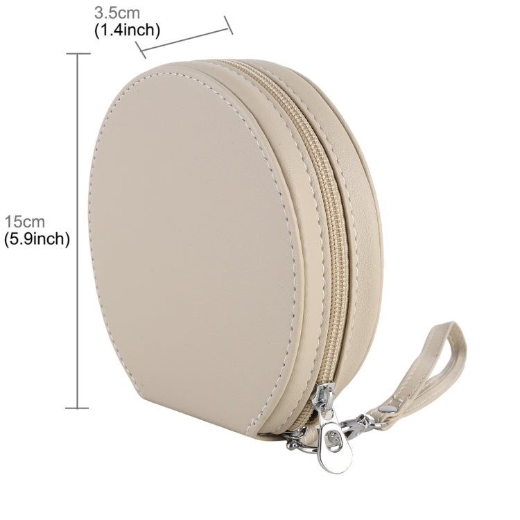 20 CD Disc Storage Case Leather Bag Heavy Duty CD/ DVD Wallet for Car, Home, Office and Travel (Beige) by buy2fix