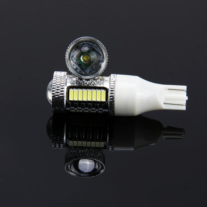 2 PCS T15 10W 650 LM 6000K Car Auto Brake Light Clearance Light Backup Light with 1 Lamps and 32 SMD-4014 LED Lamps, DC 12V(White Light) - Brake Lights by buy2fix | Online Shopping UK | buy2fix