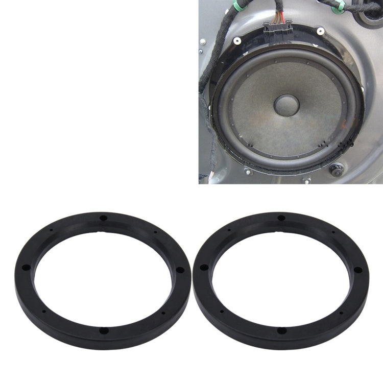 2 PCS 6.5 inch Car Auto ABS Loudspeaker Base Protection Hollow Cover Holder Mat, Inner Diameter: 14.5cm by buy2fix