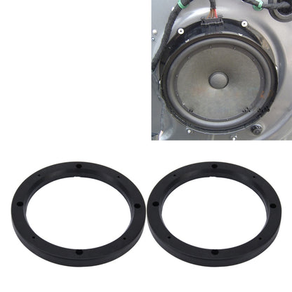 2 PCS 6.5 inch Car Auto ABS Loudspeaker Base Protection Hollow Cover Holder Mat, Inner Diameter: 14.5cm by buy2fix