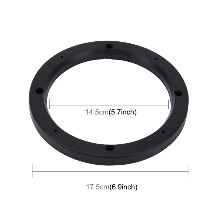 2 PCS 6.5 inch Car Auto ABS Loudspeaker Base Protection Hollow Cover Holder Mat, Inner Diameter: 14.5cm by buy2fix