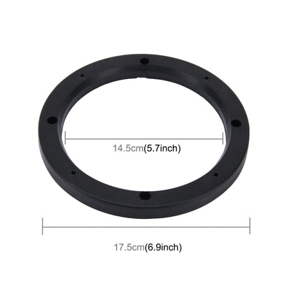 2 PCS 6.5 inch Car Auto ABS Loudspeaker Base Protection Hollow Cover Holder Mat, Inner Diameter: 14.5cm by buy2fix
