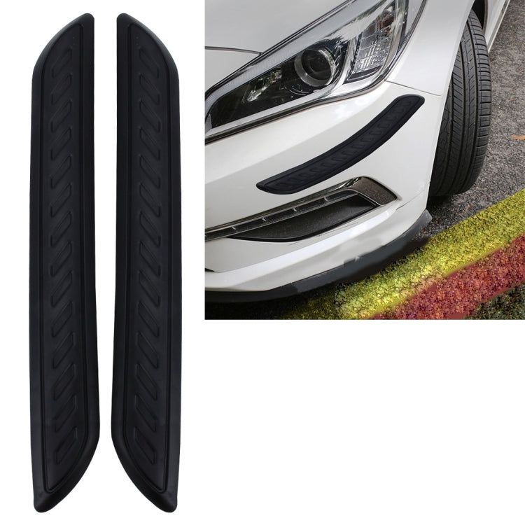 2 PCS Universal Car Auto Rubber Body Bumper Guard Protector Strip Sticker(Black) by buy2fix
