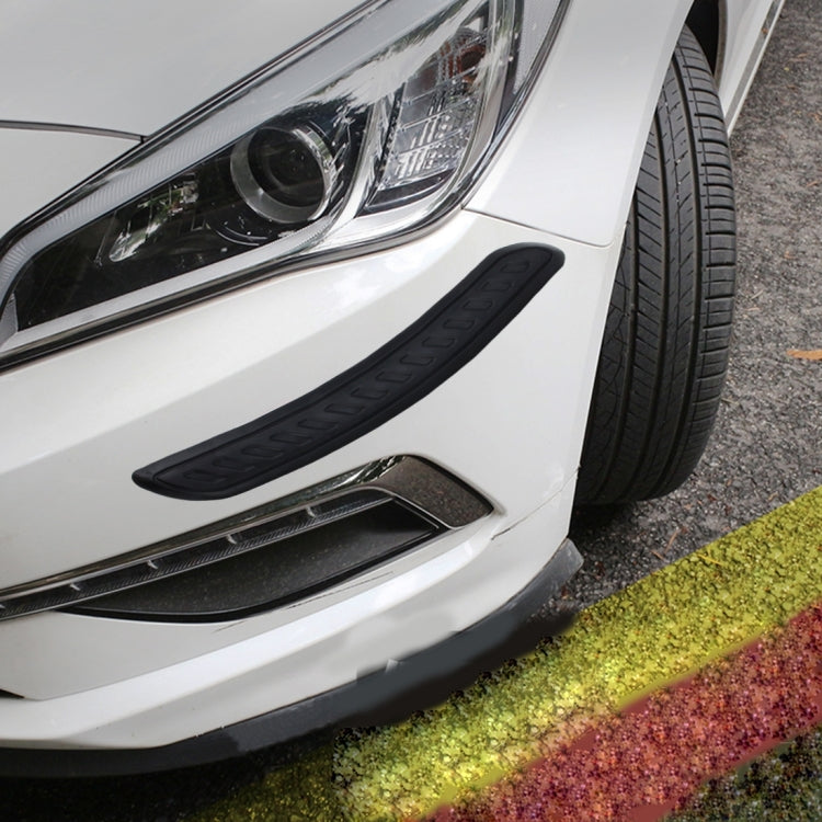 2 PCS Universal Car Auto Rubber Body Bumper Guard Protector Strip Sticker(Black) by buy2fix