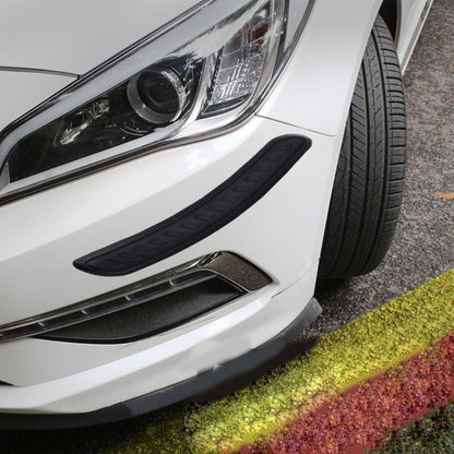 2 PCS Universal Car Auto Rubber Body Bumper Guard Protector Strip Sticker(Black) by buy2fix