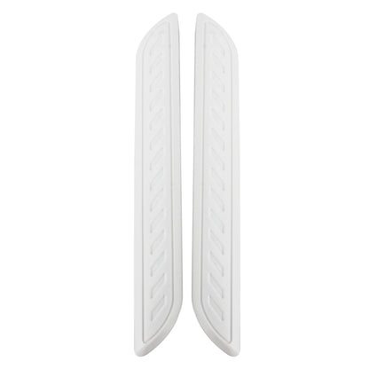 2 PCS Universal Car Auto Rubber Body Bumper Guard Protector Strip Sticker(White) by buy2fix