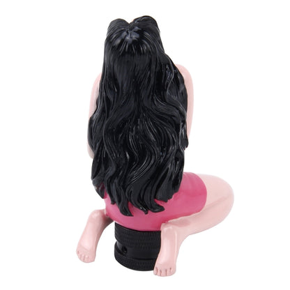 Universal Sexy Beauty Shape ABS Manual or Automatic Gear Shift Knob with Three Rubber Covers Fit for All Car(Magenta) by buy2fix