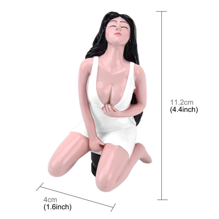 Universal Sexy Beauty Shape ABS Manual or Automatic Gear Shift Knob with Three Rubber Covers Fit for All Car(White) by buy2fix