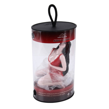 Universal Sexy Beauty Shape ABS Manual or Automatic Gear Shift Knob with Three Rubber Covers Fit for All Car(Red) by buy2fix