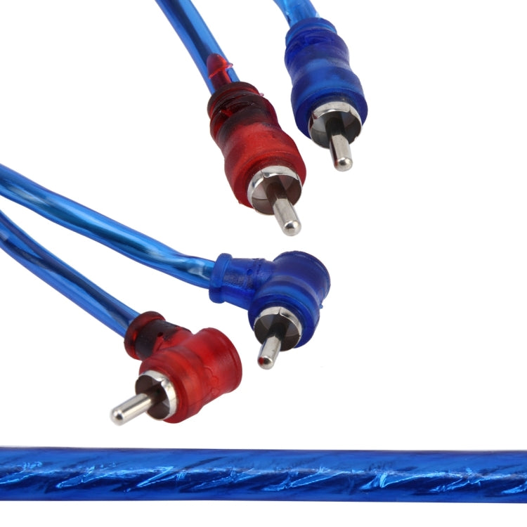 4.5m Car Auto PU Wrapped Audio Stereo Cable OFC 2RCA to 2RCA Jack Audio Cable Male to Male RCA Aux Cable - DIY Cables by buy2fix | Online Shopping UK | buy2fix