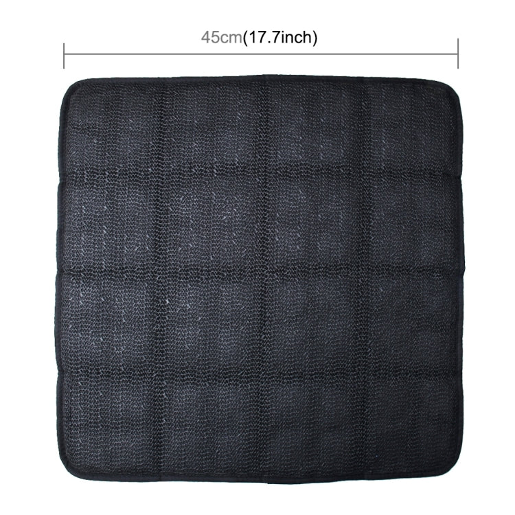 Universal Breathable Four Season Auto Ice Blended Fabric Mesh Seat Cover Cushion Pad Mat for Car Supplies Office Chair(Black) by buy2fix