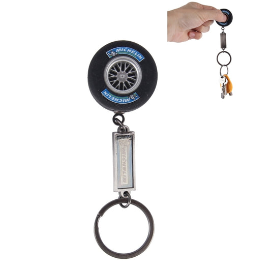 Car Metal Key Holder With Adoreable Car Tire Shape Decoration by buy2fix