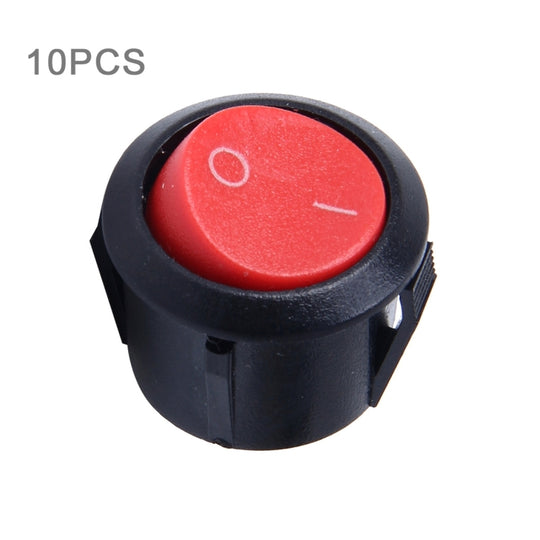 10 pièces voiture Auto universel bricolage 2 broches bouchon rond bouton poussoir OFF-ON