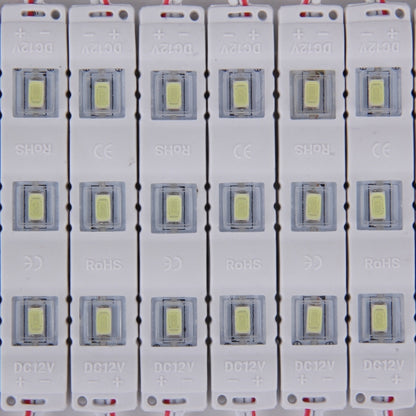 20×1W Sign LED DC 12V 3 SMD-5630-LEDs Module Waterproof Super Bright Light(White Light) - LED Module Light by buy2fix | Online Shopping UK | buy2fix